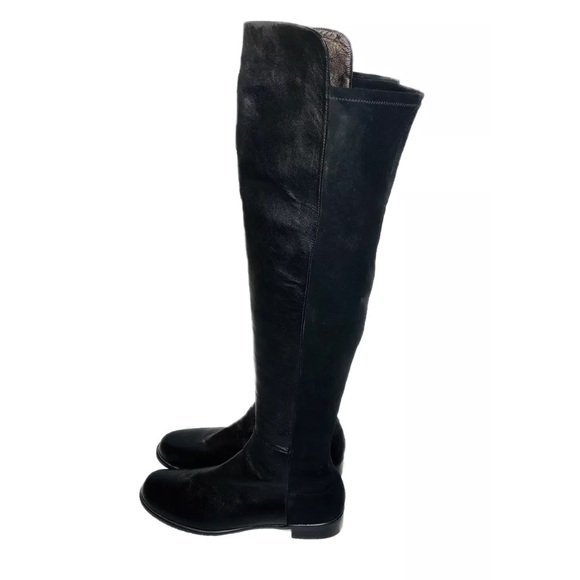 Stuart Weitzman 50/50 Black Leather Boot 11.5 N - Picture 7 of 7